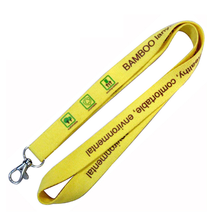 Funny ECO-friendly bamboo lanyard for keys holder