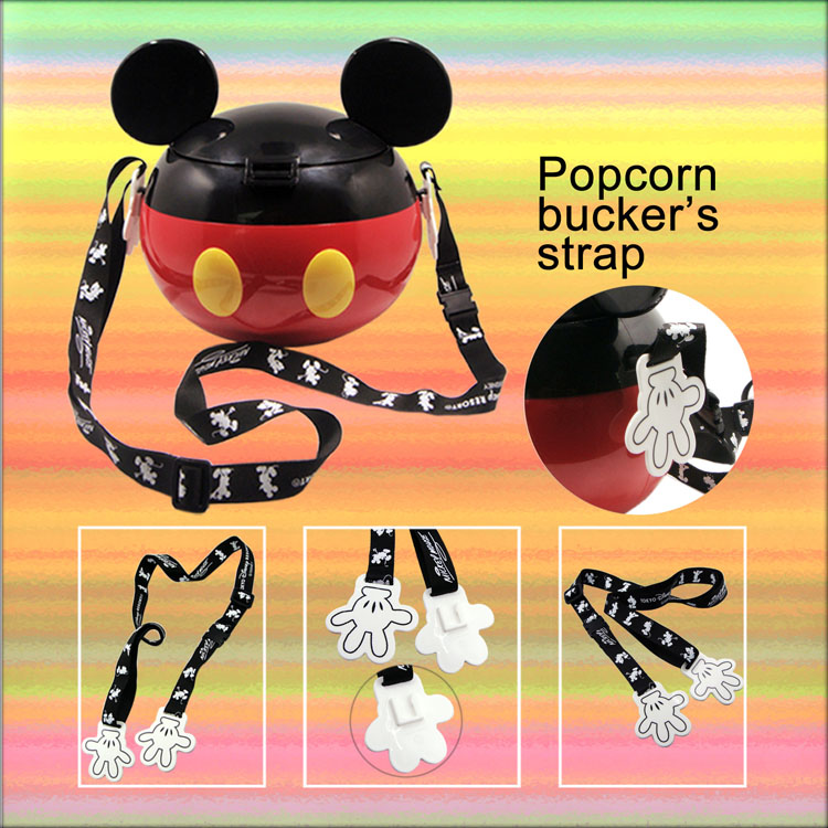 Popcorn bucker's holder strap