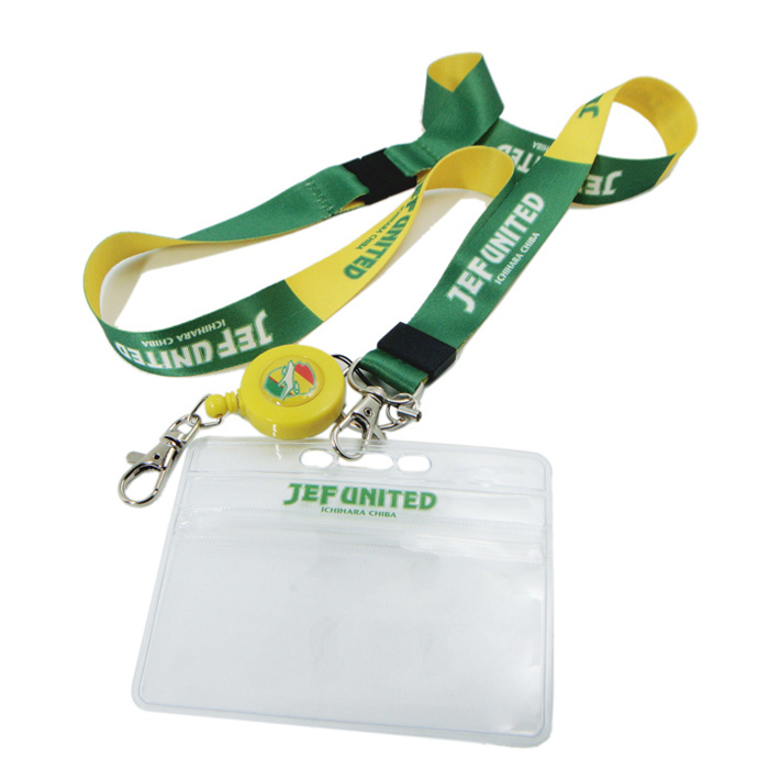Polyester sublimation lanyard roll with PVC card holder