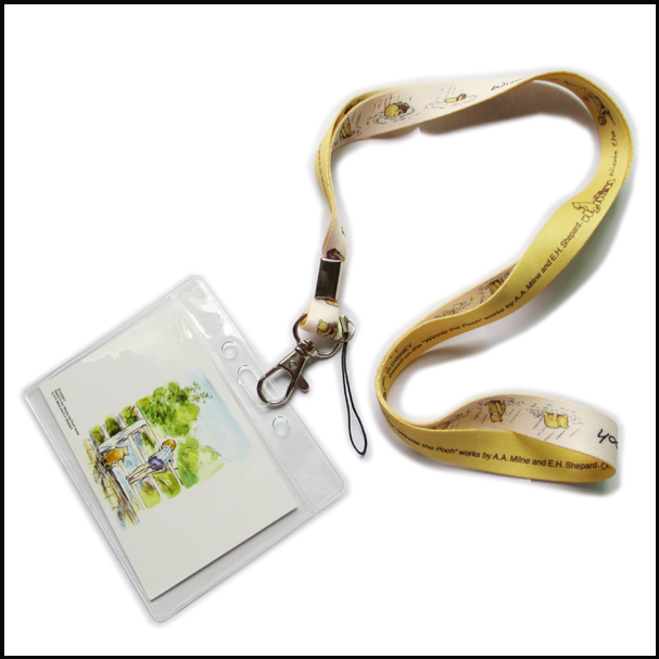 EVA card holder sublimation logo lanyard neck strap with printing card
