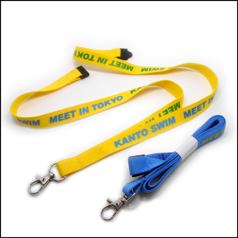 TOP supplier cheap custom personalized pvc id holder and yellow polyester lanyards 