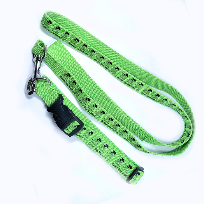 Polyester thick rope running pet dog leash collar