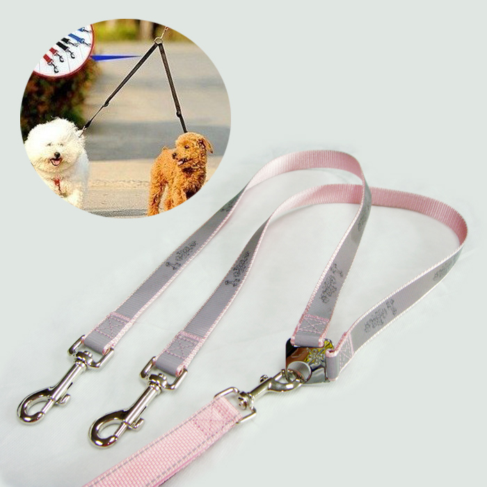 Smart double belt pet handle running dog leashes