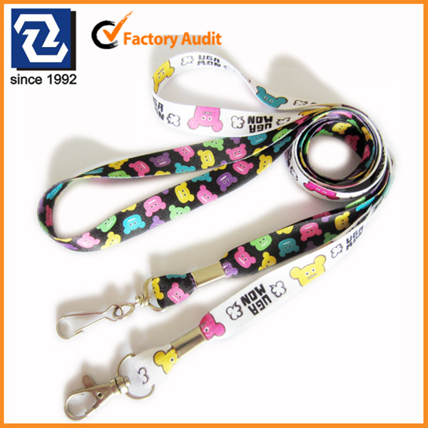 Small sublimation lanyards blank key chain for kids
