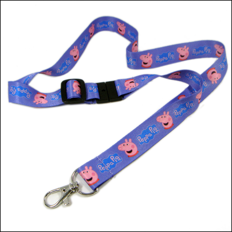 Page cute sublimation printer logo colorful slithery lanyards