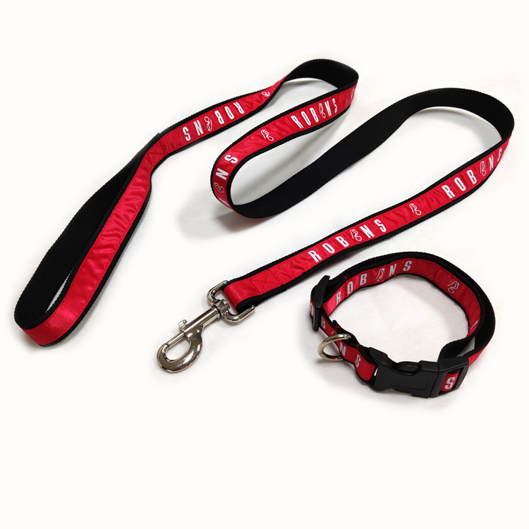 Doghook accessories padded red pet dog bark supplies collar rope leash manufacturers