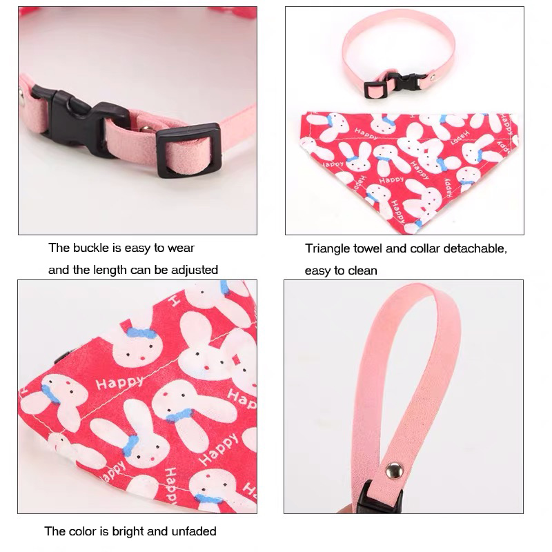trending products custom designers logo harley polyester denim triangle dog collar buckle bandanas