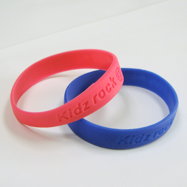 Manufactures  debossed rubber diy silicone bracelet wrist strap wristbands