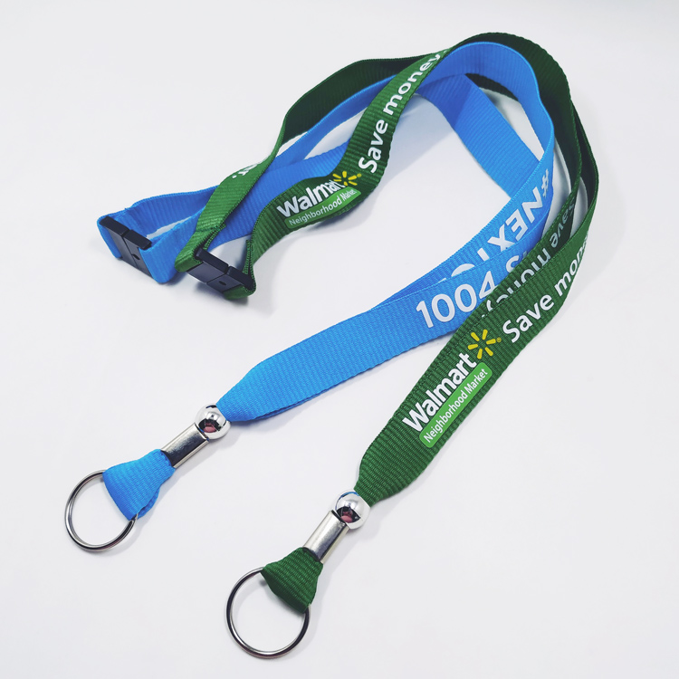 Wholesale price high qualitycolor cool portable lanyard with safety clip plstic breakaway
