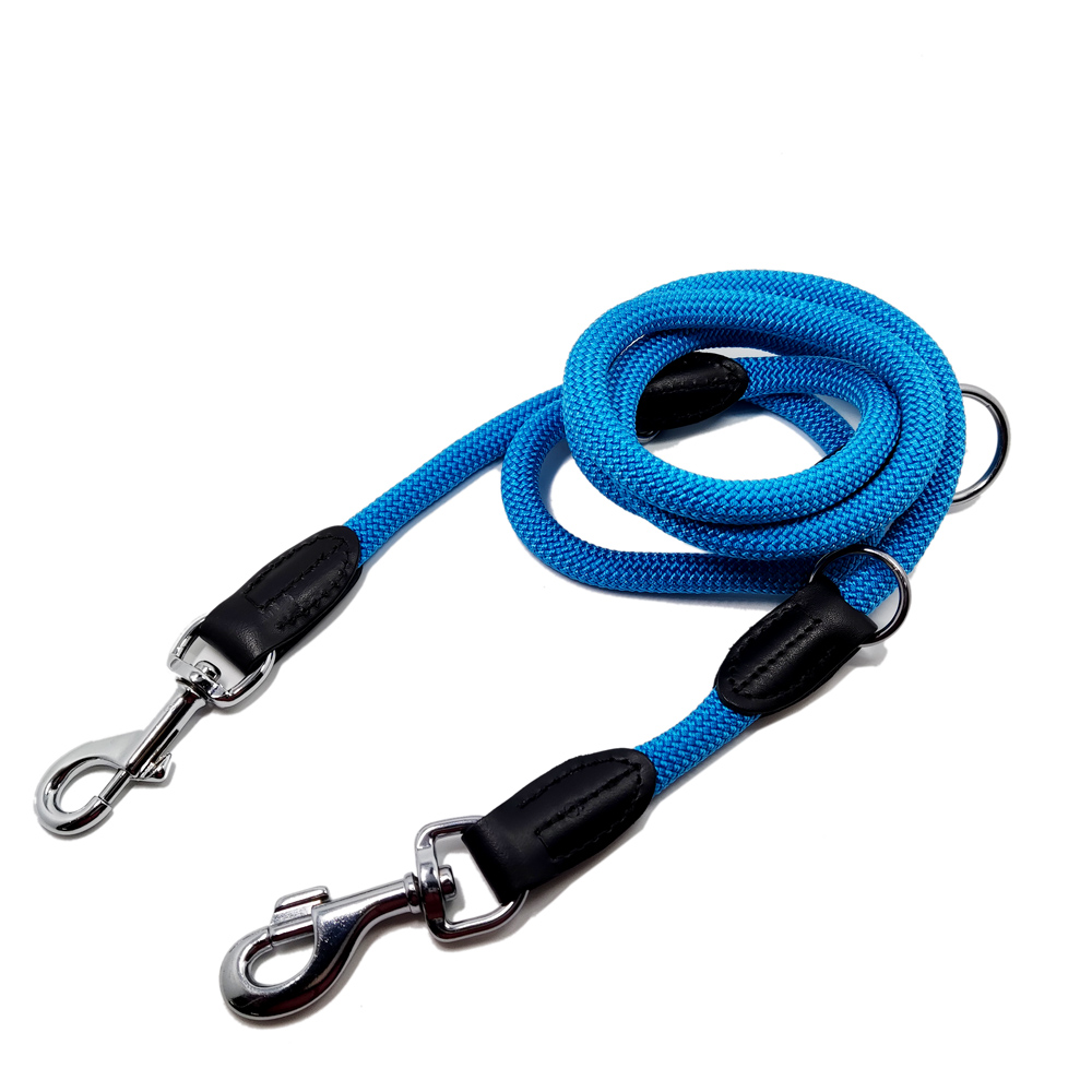 Heavy duty strong multicolour adjustable nylon rope dog leash