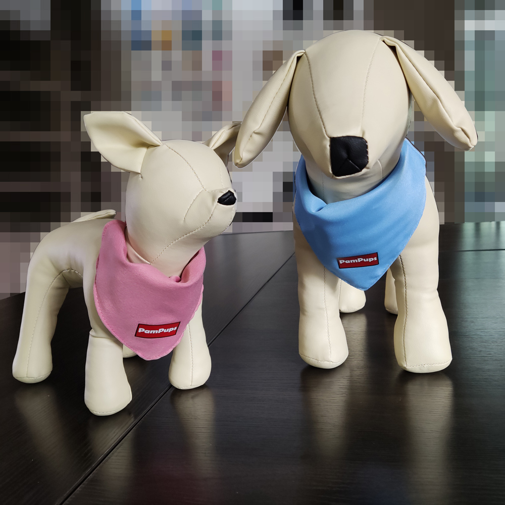 Custom pet personalizados single color printing dog collar hardware suplies training bandana