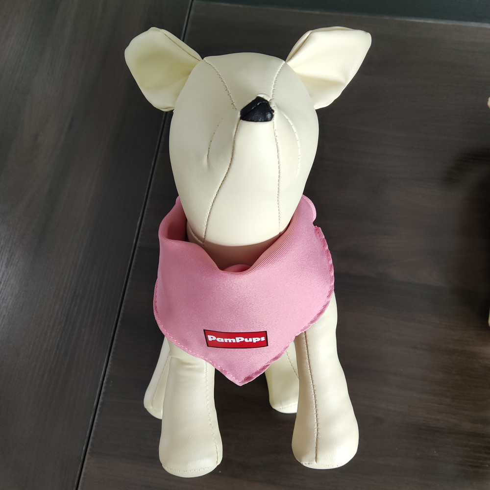 Custom pet personalizados single color printing dog collar hardware suplies training bandana