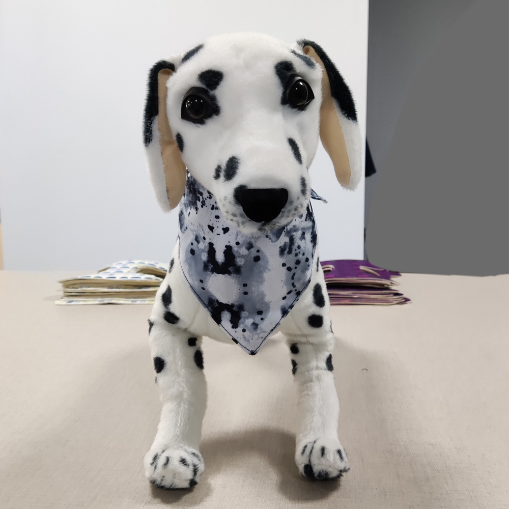 Sublimation printed cooling dog pet wedding scarf bandana collar set