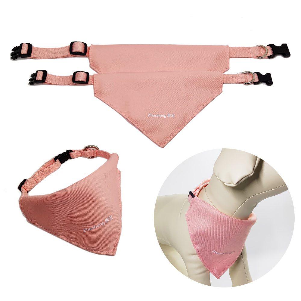 Pink vintage delicate appearance bandana dog collars scarf service