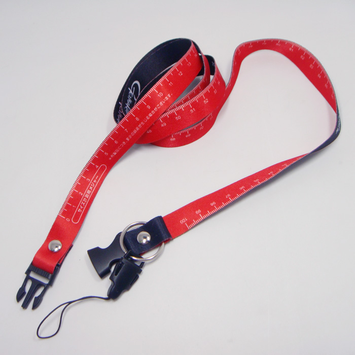 Cheapest low price custom personalized ruler logo adjustable tool safety rope neck lanyard