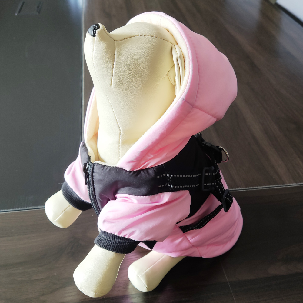 Pink cute Fashion thick luxury pets designer winter clothes dog winter waterproof coats