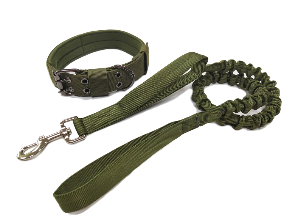 Outdoor tactical training Military Pet Leash Collar Set 