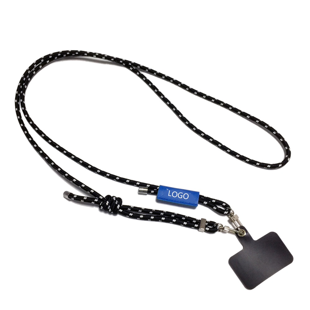 New knot adjustable style Polyester rope mobile phone strap Lanyards