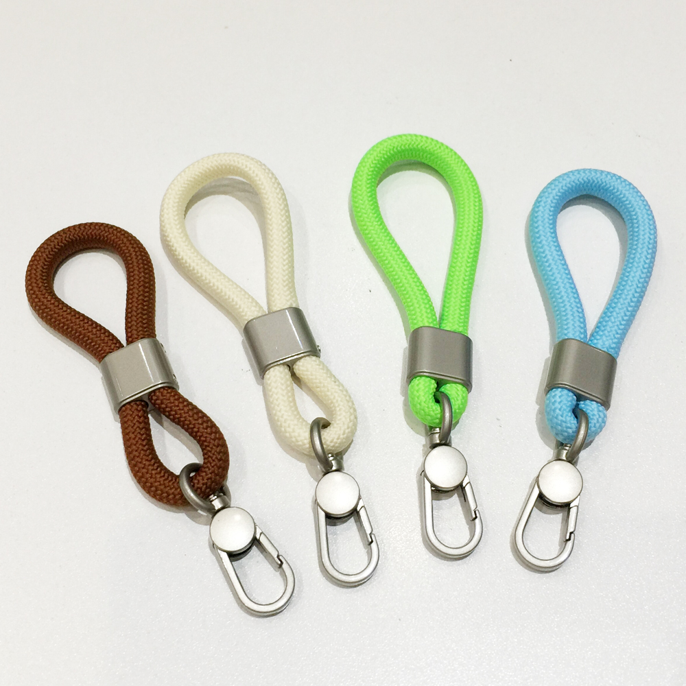 8MM round dopamine woven mobile phone lanyard short finger lanyard
