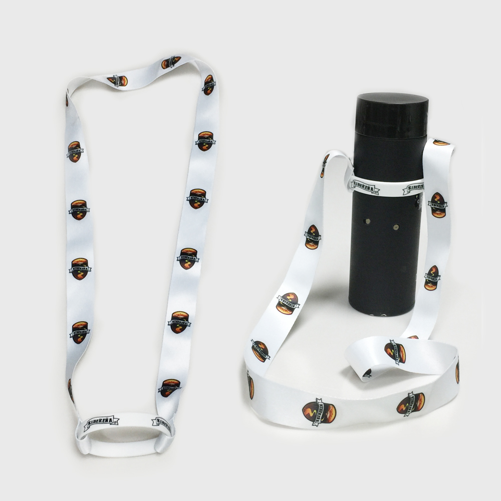 Silicone ring water bottle and cup hanging strap