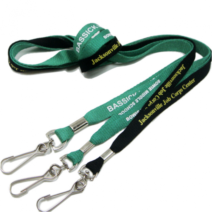 1.5CM宽柔软棉带钩扣证件套挂绳