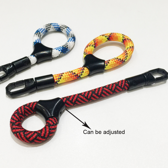 可调节的圆织带手机手指挂绳